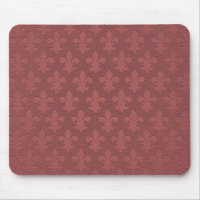 Simple garnet imperial fleur de lis patterned