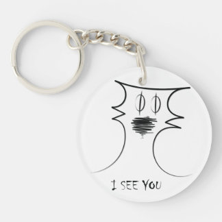 Simple Gaze Tee Keychain