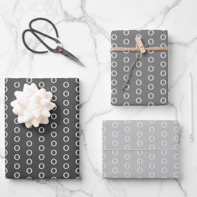 Simple Gender Neutral  Wrapping Paper Sheet (Front)