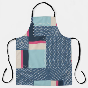 Simple Geometric Brush Strokes: Colour Block Apron