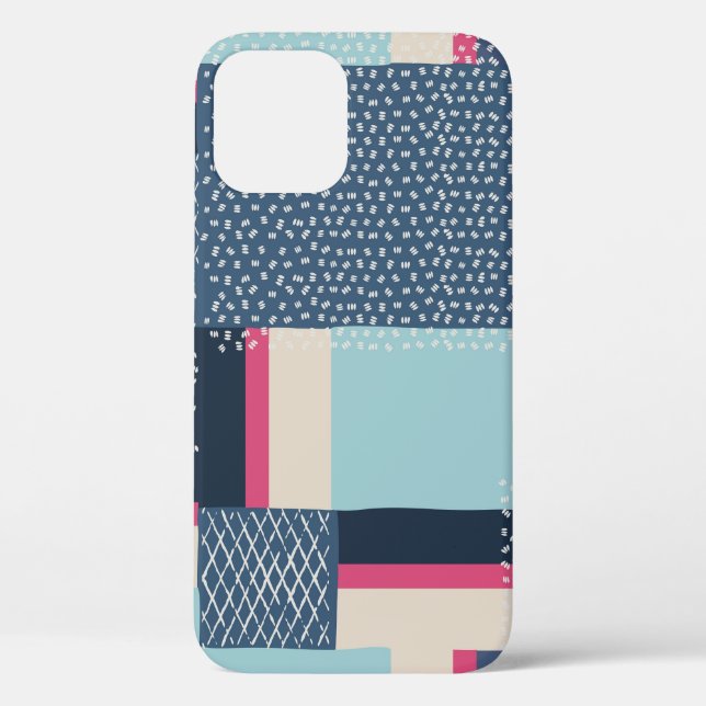 Simple Geometric Brush Strokes: Colour Block Case-Mate iPhone Case (Back)