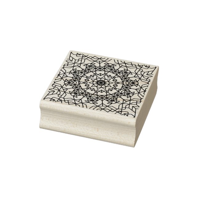 Simple geometric Mandala Rubber Stamp (Stamp)