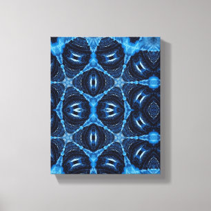 Simple Geometric Modern Art, Blue Navy Wall Art