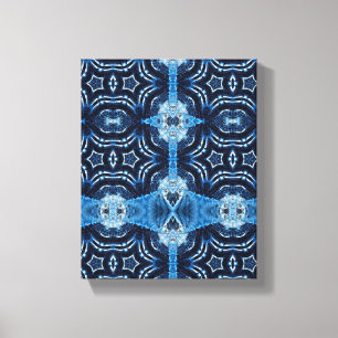Simple Geometric Modern Art, Blue Star Wall Art