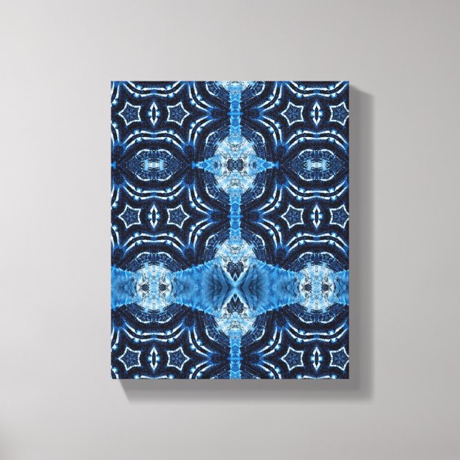 Simple Geometric Modern Art, Blue Star Wall Art (Front)