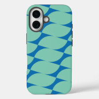 Simple Geometric Shapes in Aqua and Blue