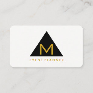 Simple Geometric Triangle Business Card