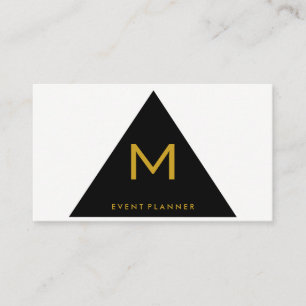 Simple Geometric Triangle Business Card