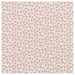 Simple geometry playful alphabet character toddler fabric