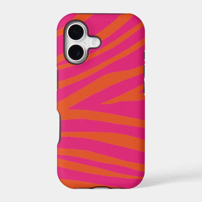 Simple Girly Zebra Stripes Texture Personalized (Back)