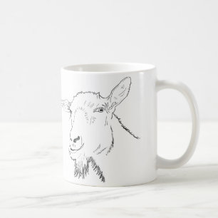 Simple Goat Drawing funny  Coffee Mug