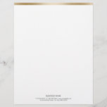 Simple Gold Border Letterhead<br><div class="desc">Simple Gold Border Letterhead.</div>