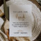 Simple Gold Calligraphy Thank You Reception Card