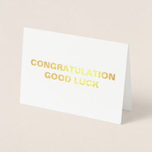 SIMPLE GOLD COLOR CONGRATULATION CARD
