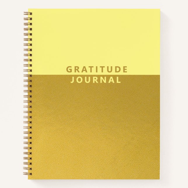 Simple Gold Foil Gratitude Journal (Front)