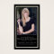 Simple Gold Frame Cross Memorial Prayer Card