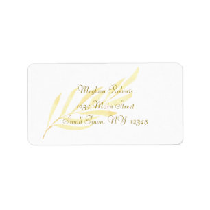 Simple Gold Leaf Label