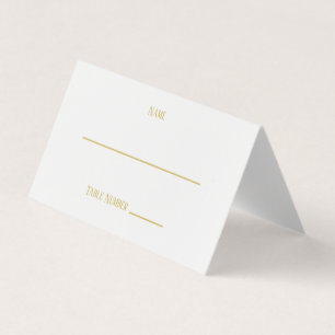 Simple Gold - Place Card