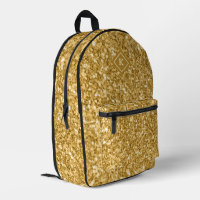 Simple gold tones glitter texture print | monogram