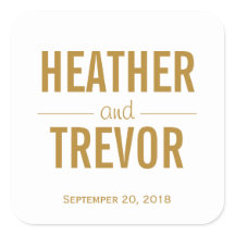 Simple Gold Wedding Favour