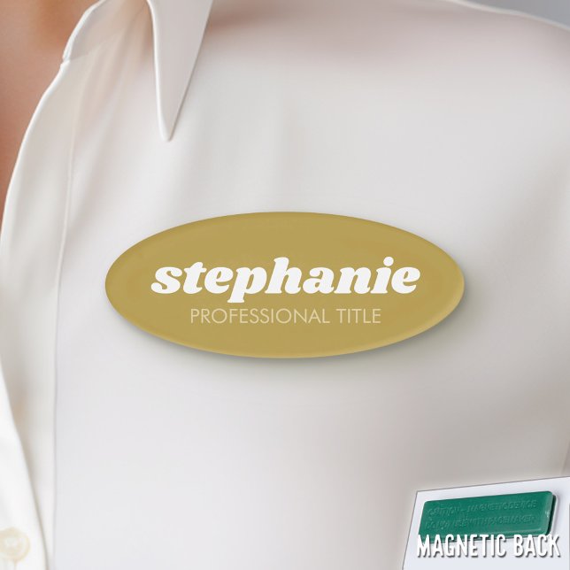 Simple Gold with Script Name and Title Tag (Custom Name Tag)