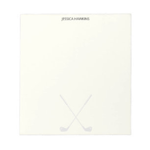 Simple Golf Fan Personal Stationery Golf Clubs Notepad