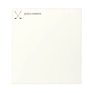 Simple Golf Fan Personal Stationery Golf Clubs Notepad