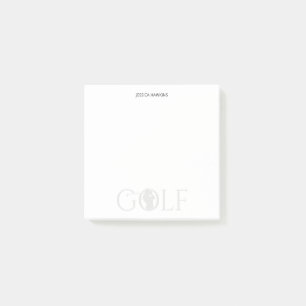Simple Golf Fan Personal Stationery Post-it Notes