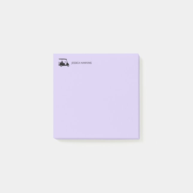 Simple Golf Fan Personal Stationery Post-it Notes (Front)