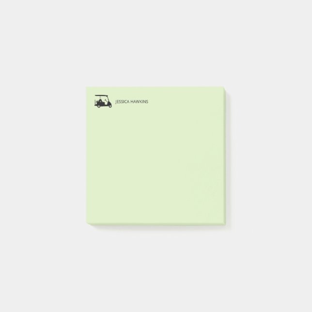 Simple Golf Fan Personal Stationery Post-it Notes (Front)