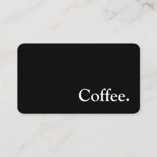 Simple Goudy Word Dark Loyalty Coffee Punch-Card Card