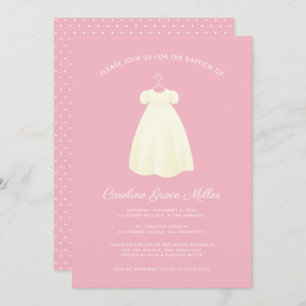 Simple Gown Customizable Baptism Invitation