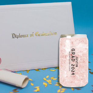 Simple Grad 2024 High School Graduation   Can Glass