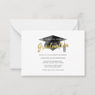 Simple Grad Minimalist Graduation Party Card