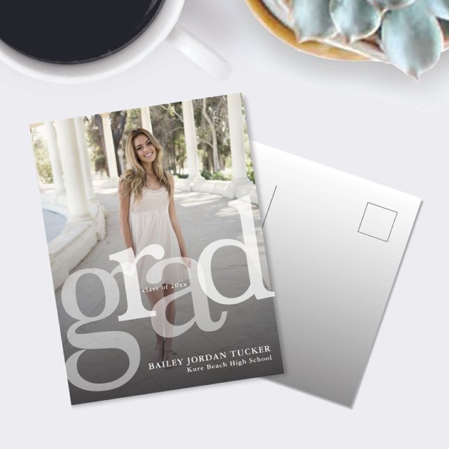 Simple GRAD Overlay Class of Graduation Invitation (Creator Uploaded)