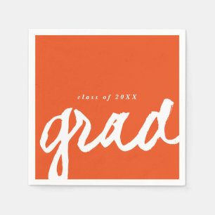 Simple Grad Script   Graduation Party Napkin
