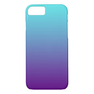 Simple Gradient Background Purple Turquoise Blue Case-Mate iPhone Case