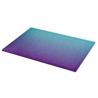 Simple Gradient Background Purple Turquoise Blue Cutting Board