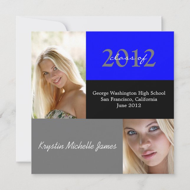 Simple Graduation Announcement (Front)
