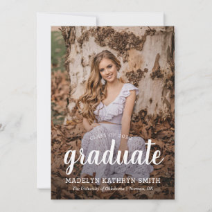 Simple Graduation Announcement and Invitation