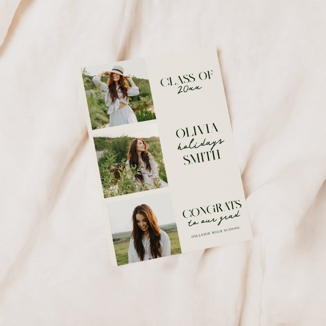 Simple Graduation Announcement with Photos (Creator Uploaded)