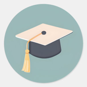 Simple Graduation Cap Sticker