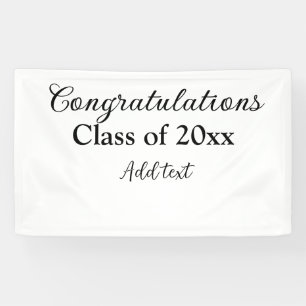 Simple graduation congratulations minimal add clas banner