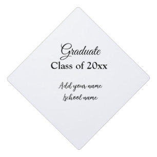 Simple graduation congratulations minimal add clas graduation cap topper