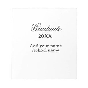 Simple graduation congratulations minimal add clas notepad