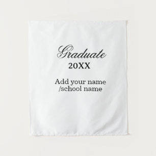 Simple graduation congratulations minimal add clas tapestry