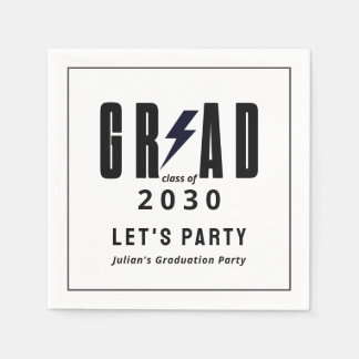 Simple Graduation Grad Party Napkin