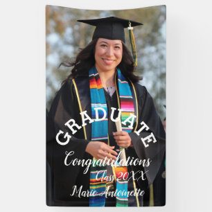 Simple Graduation Photo & Bold Letter Banner