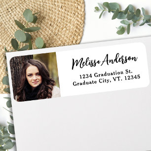 Simple Graduation Photo Return Address