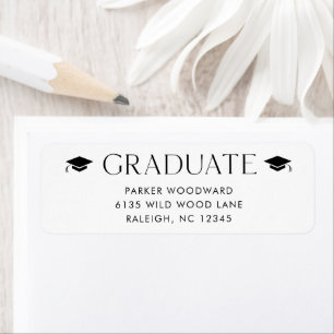 Simple Graduation Return Address
